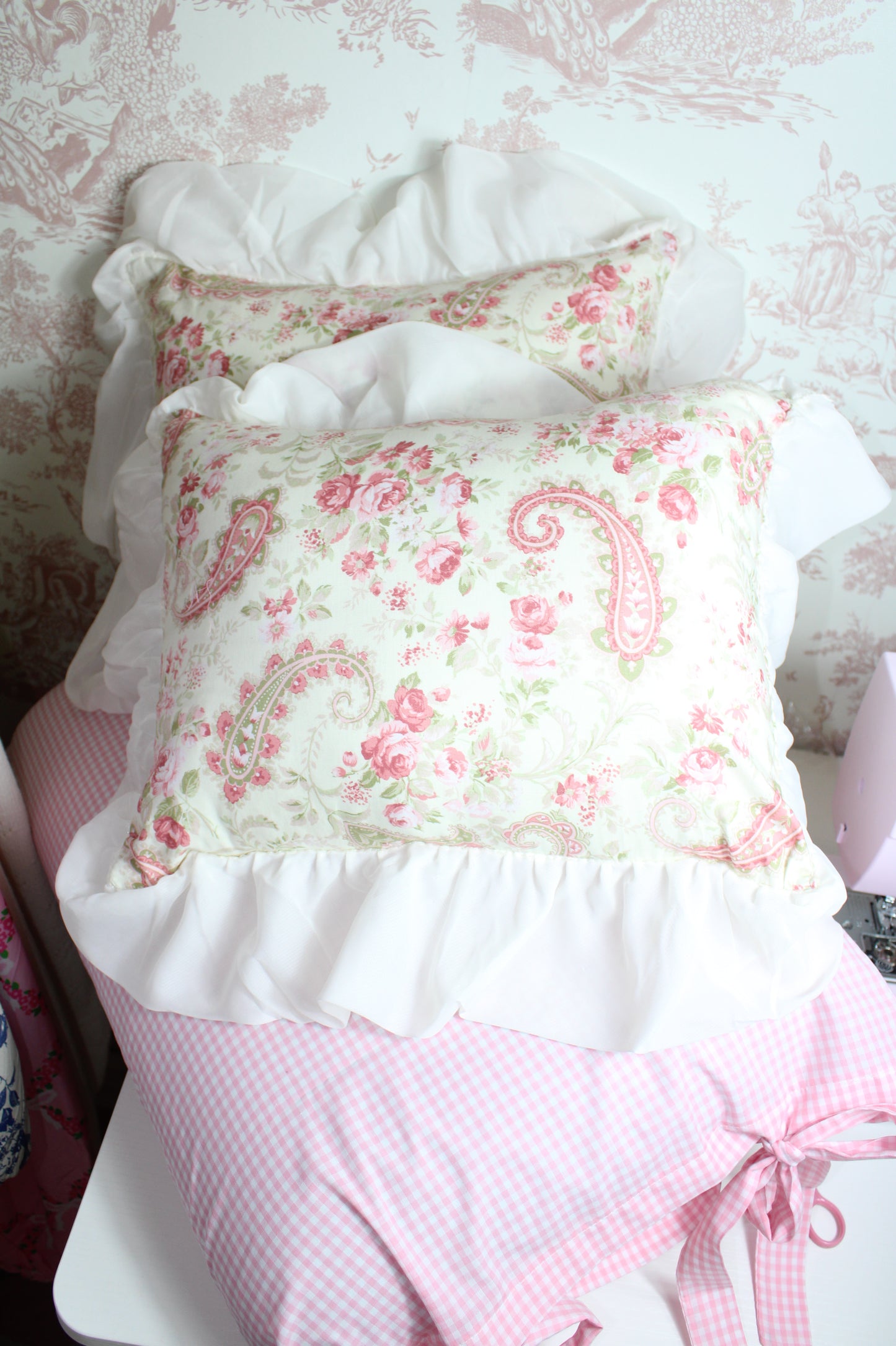 Antoniette Boudoir Handmade Pillow Shams Set Of 2