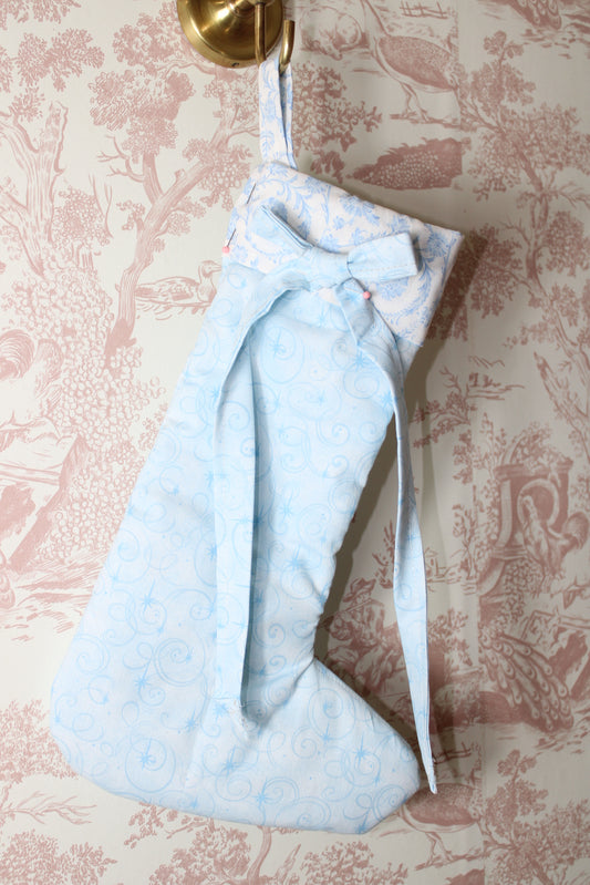 Winter Wonderland Handmade Stocking With Bow