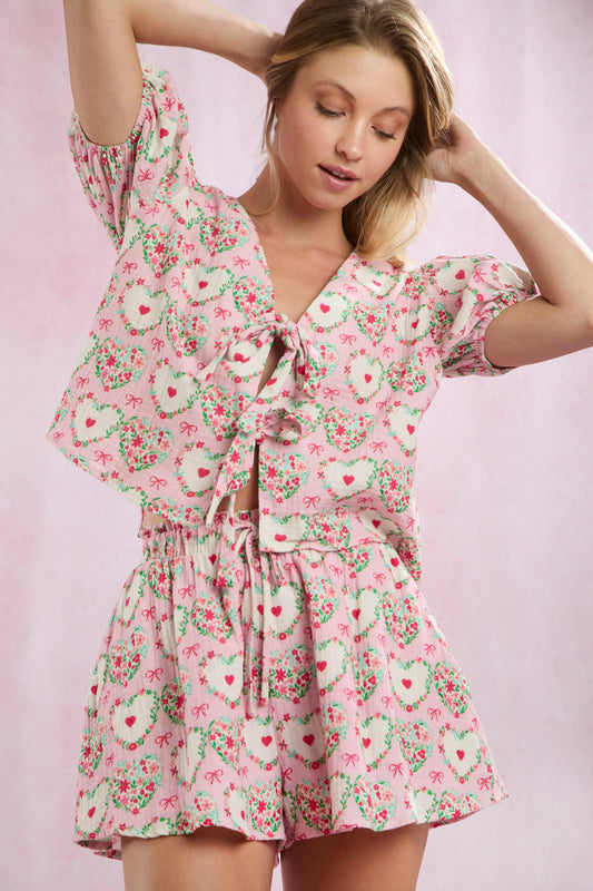 Manhattan Sweetheart Cotton Pajama Set