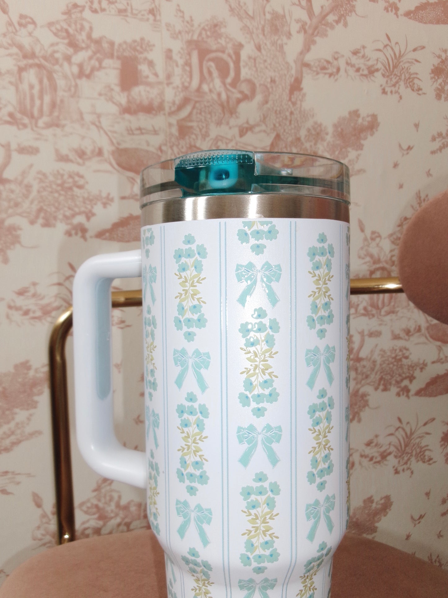The Bel Fiore Cup in Blue 40 Oz