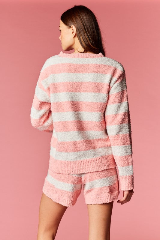 Teddy Heart Fuzzy Lounge Set