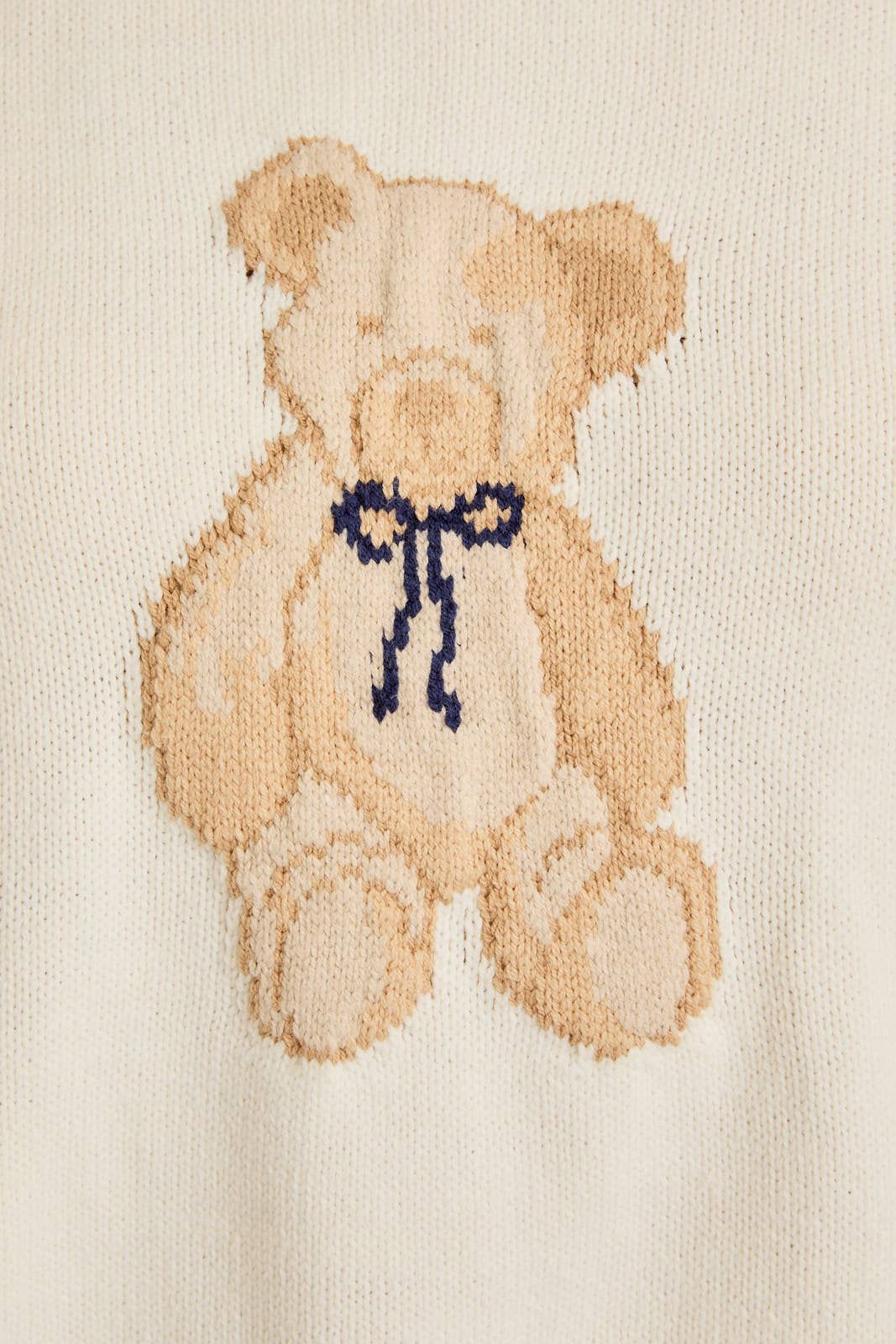 Beary Sweet Oversized Long Sleeve Crew Neck Teddy Bear Graphic Sweater