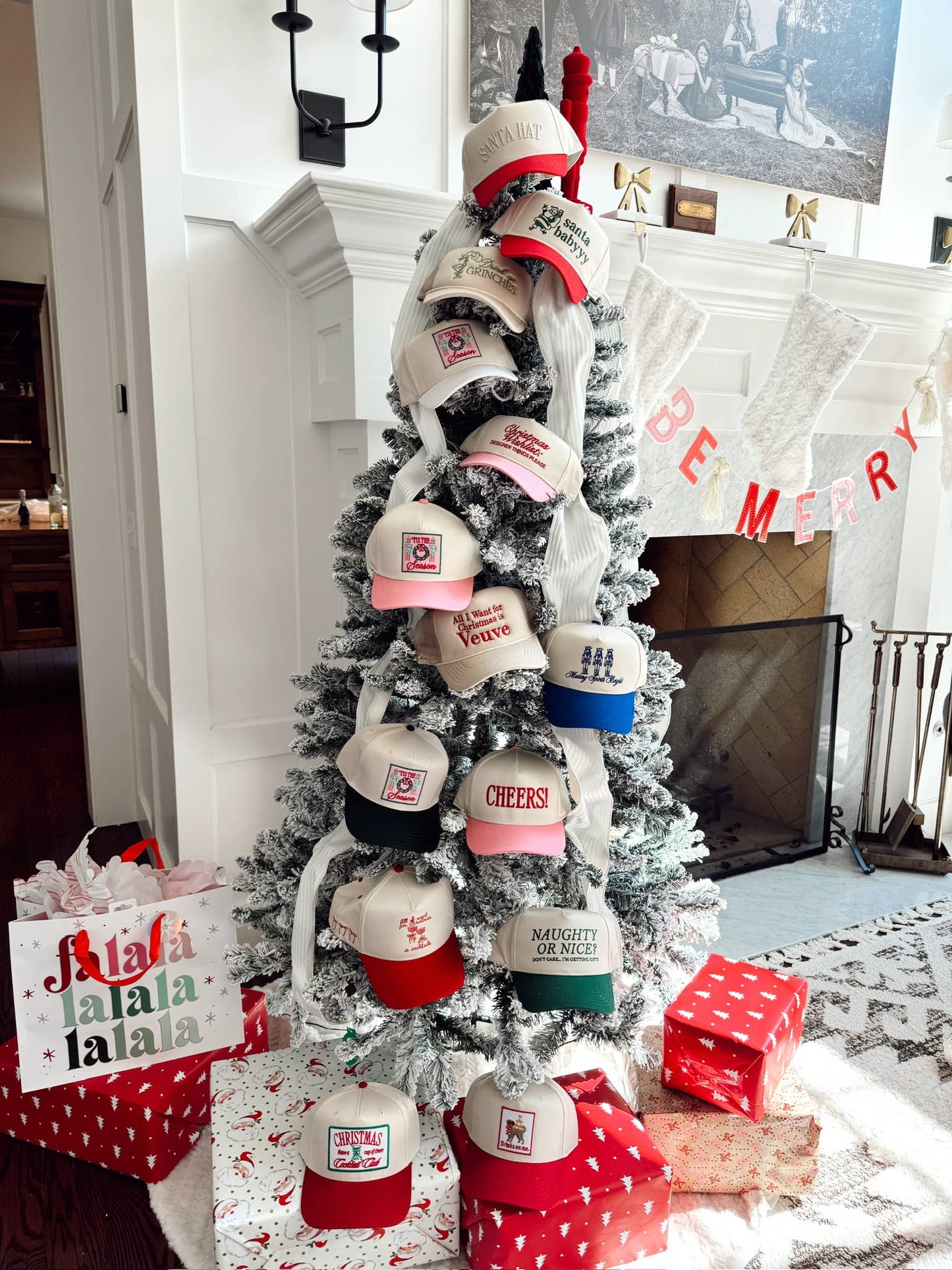 Christmas Red Vintage Trucker Hat