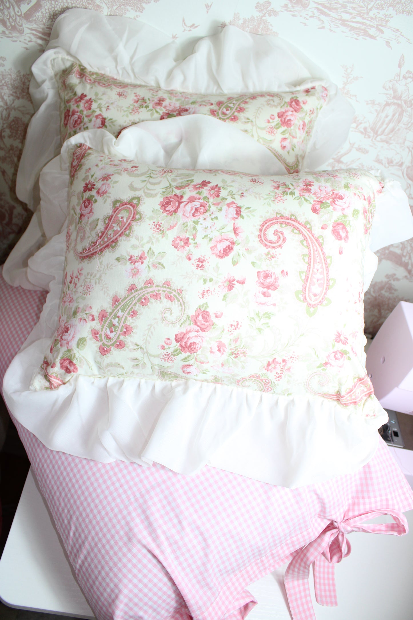 Antoniette Boudoir Handmade Pillow Shams Set Of 2