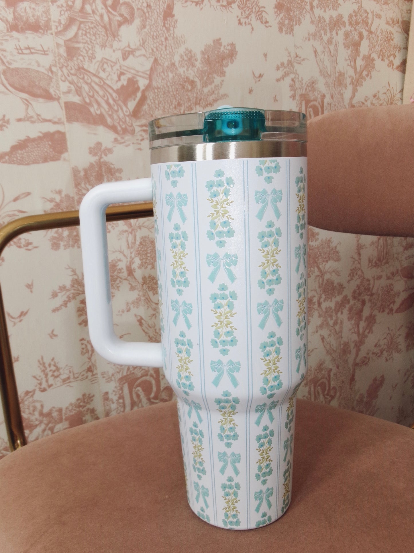 The Bel Fiore Cup in Blue 40 Oz