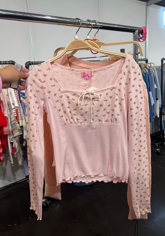 Peach Long Sleeve Knit Top December