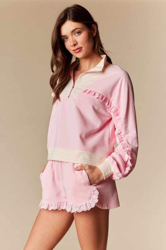 Quarter Zip Lounge Set