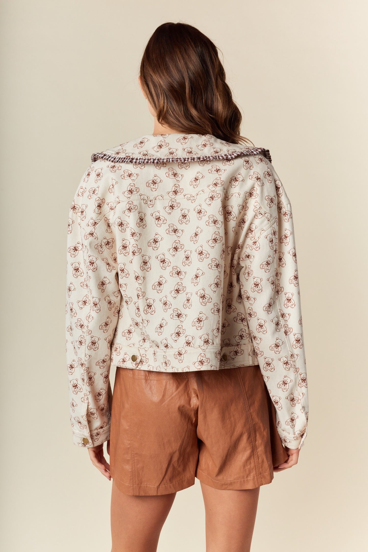 My Sweet Love Gingham Ruffle Jacket