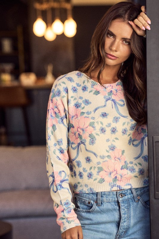 Petal Floral Sweater