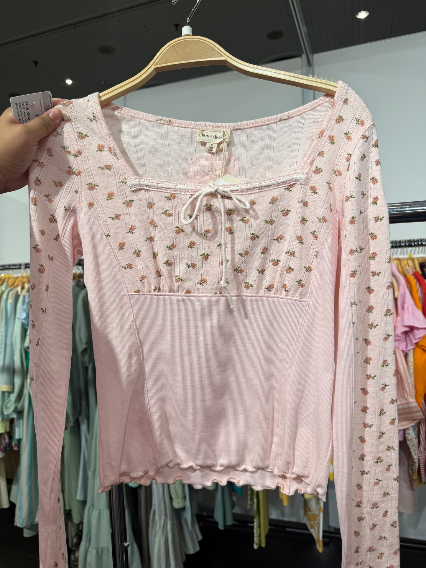 Peach Long Sleeve Knit Top December