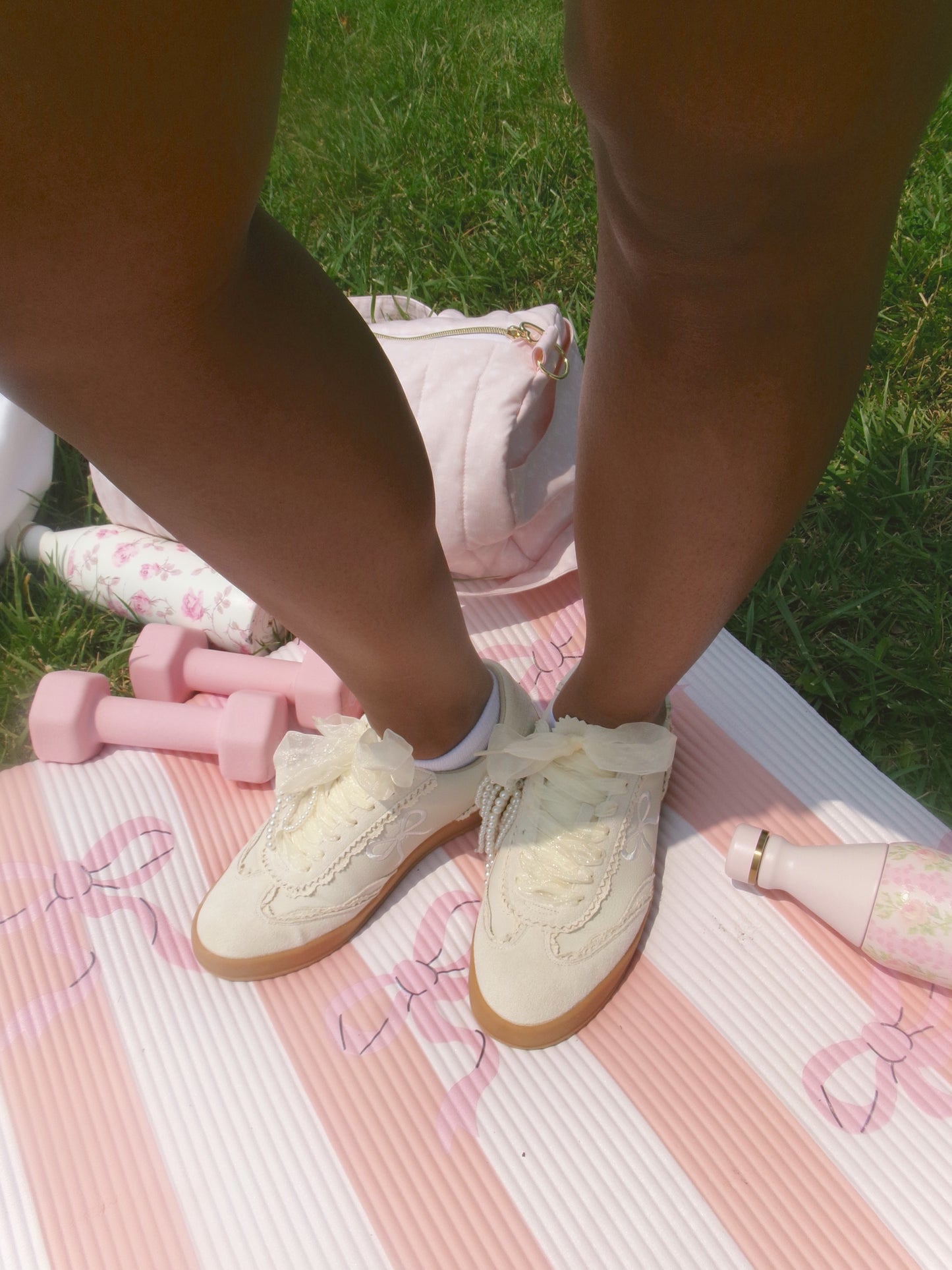 Bowsie Ivory Embroidery Shoes
