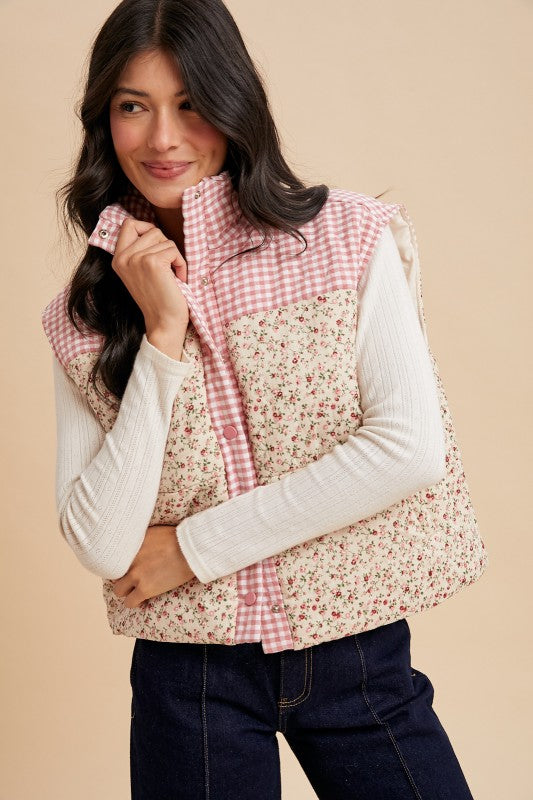 Ditsy Quilted Vest