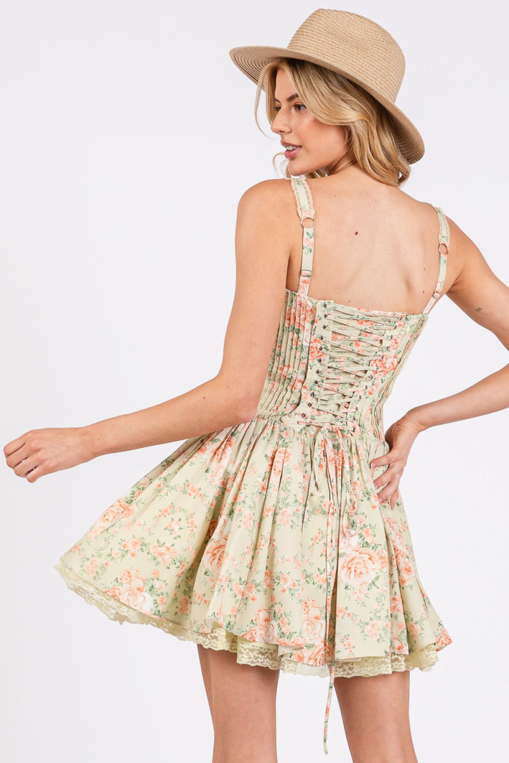 Homecoming Princess Floral Corset Dress
