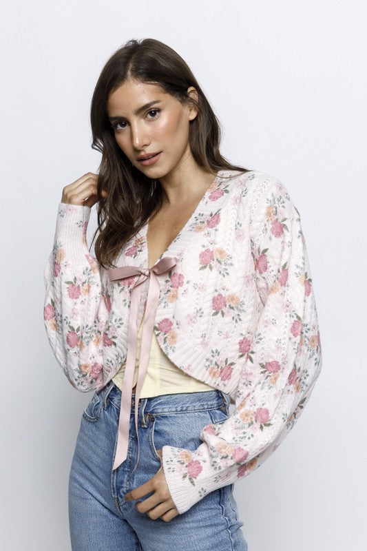 Florette Oversized Cropped Cardigan