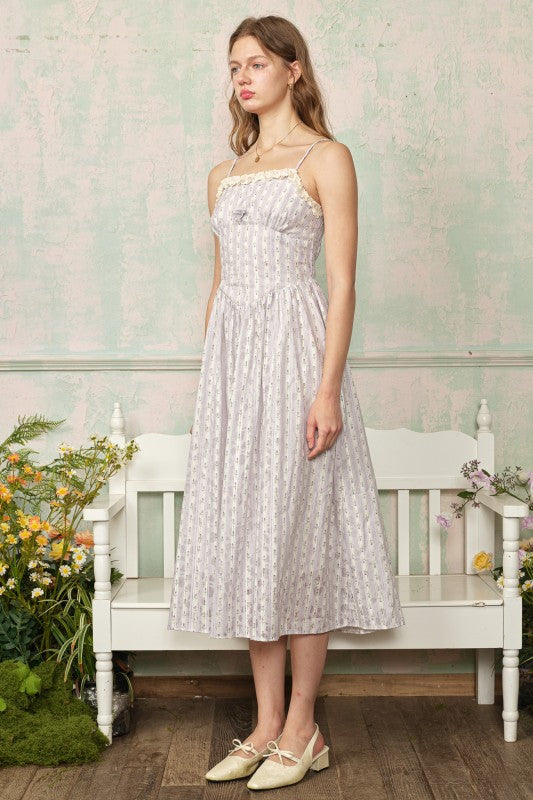 Matilda Lilac Stripe Dress