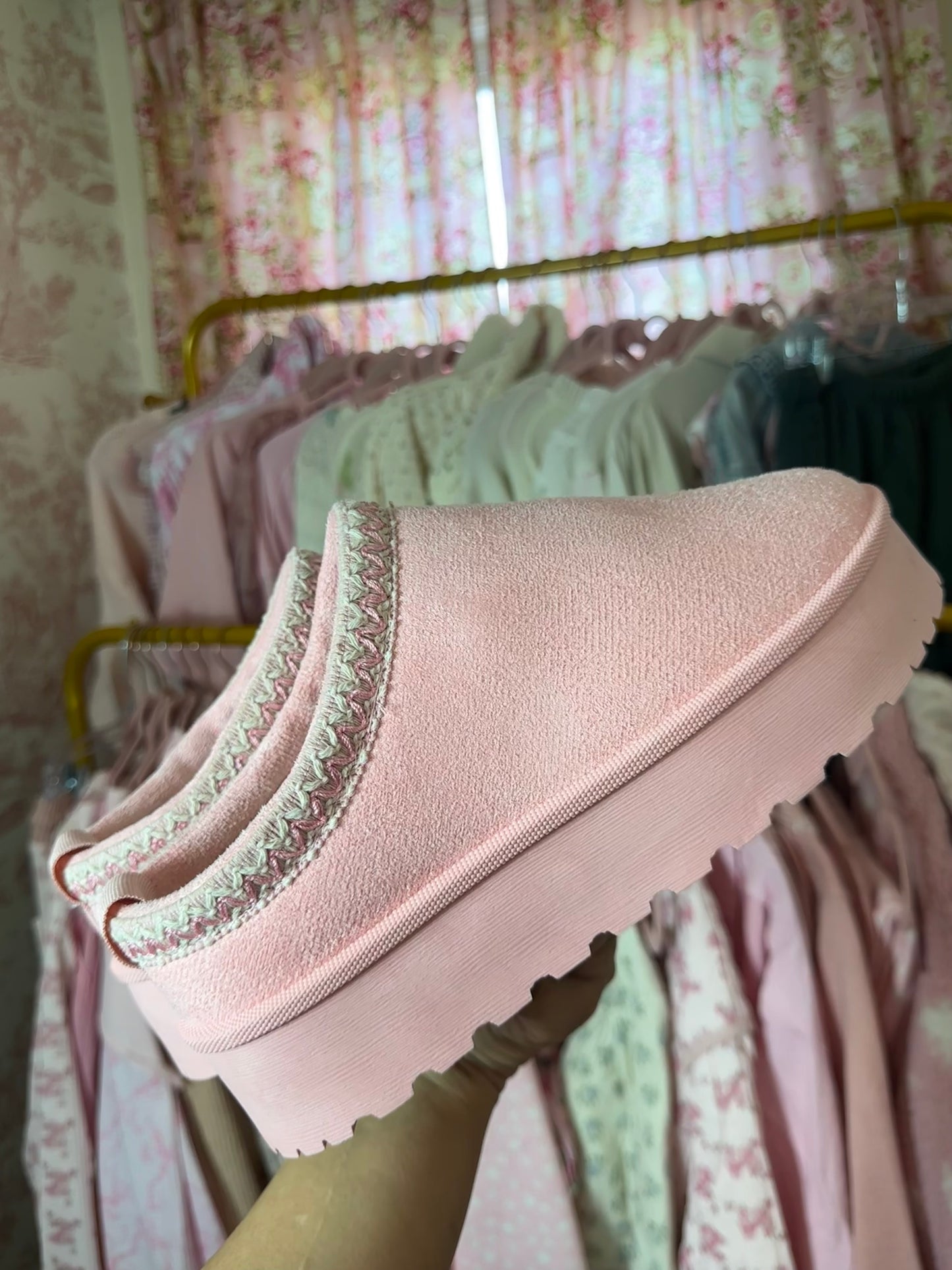 Pink City Clog Slippers