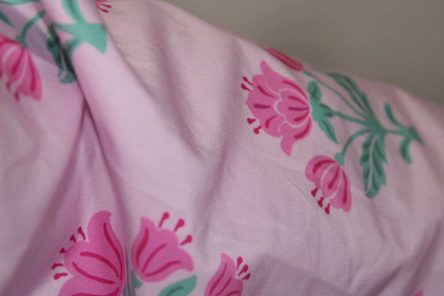 Jody Loves Flowers Floral Oversized Printed Half Zip Windbreaker Jacket