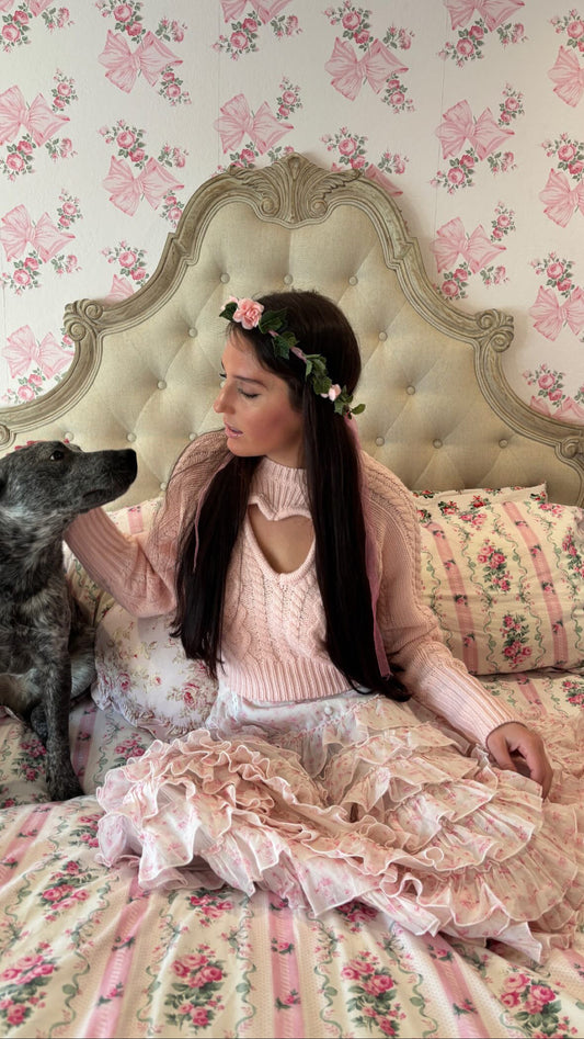 My Heart Beats For You Heart Cut Out Sweater