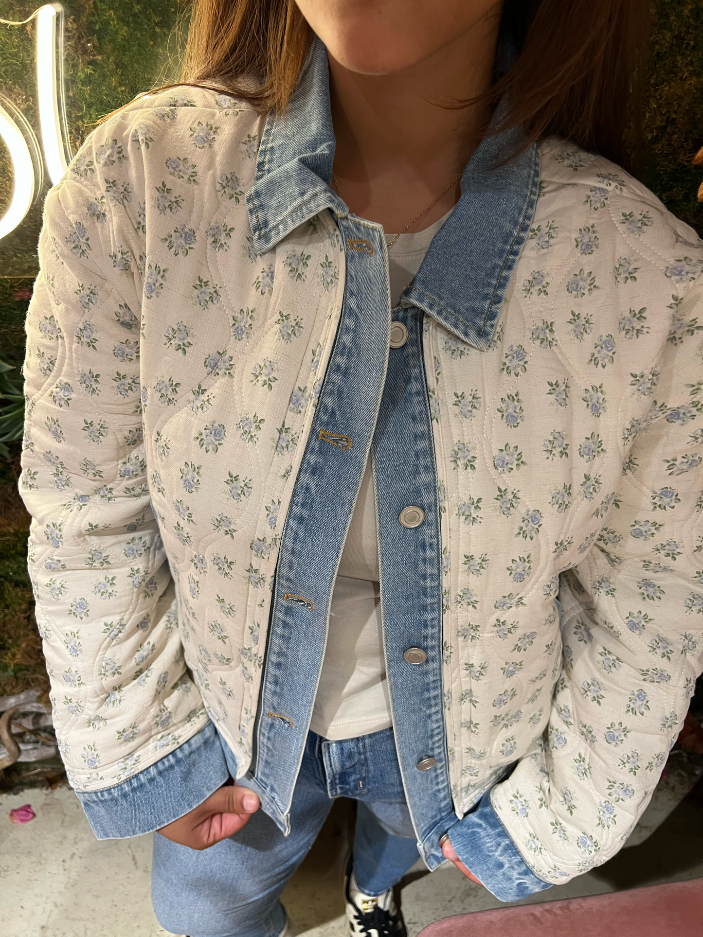Mariam’s City Quilted Denim Jacket