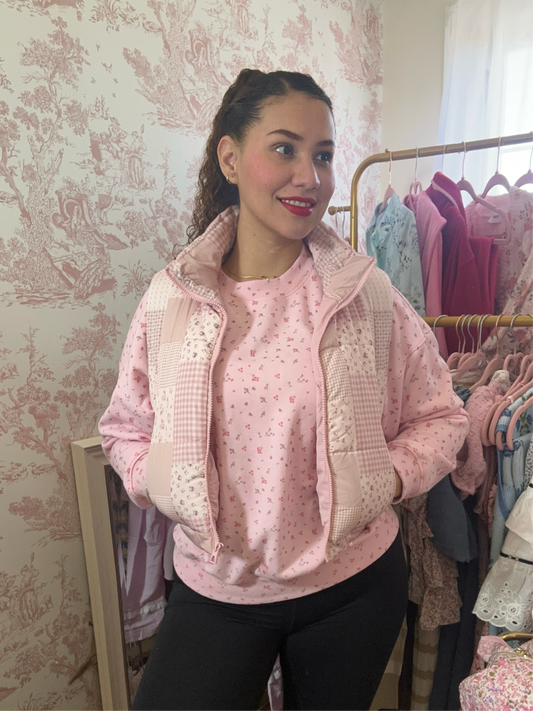 Daphnis and Chloé Cropped Puffer Vest