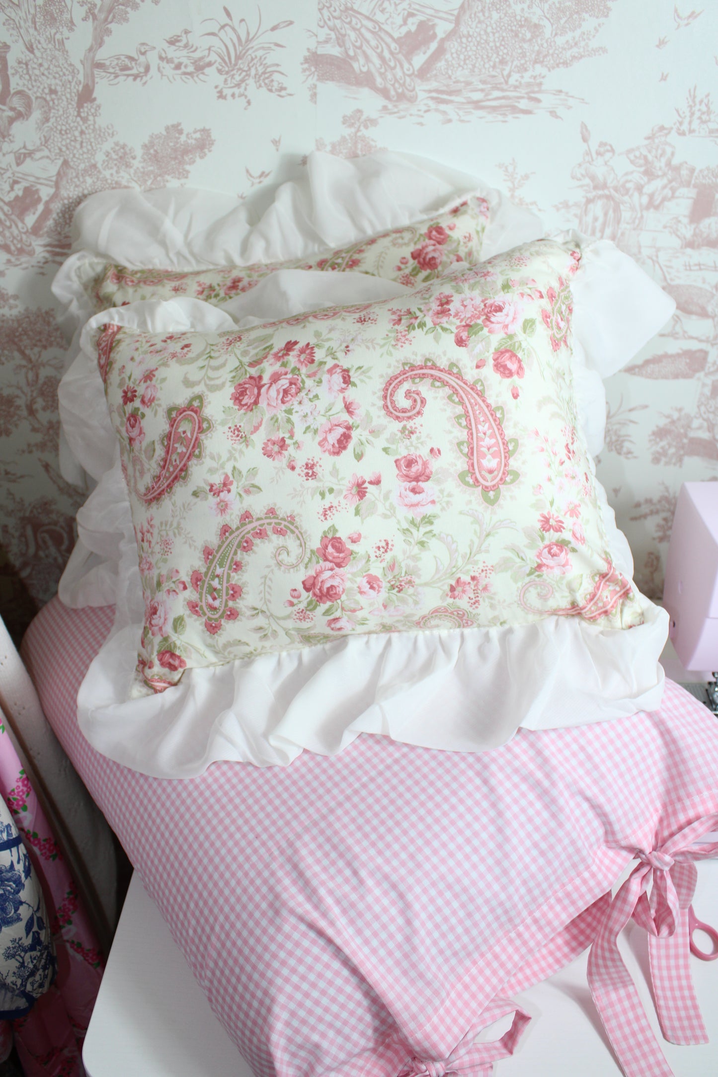 Antoniette Boudoir Handmade Pillow Shams Set Of 2