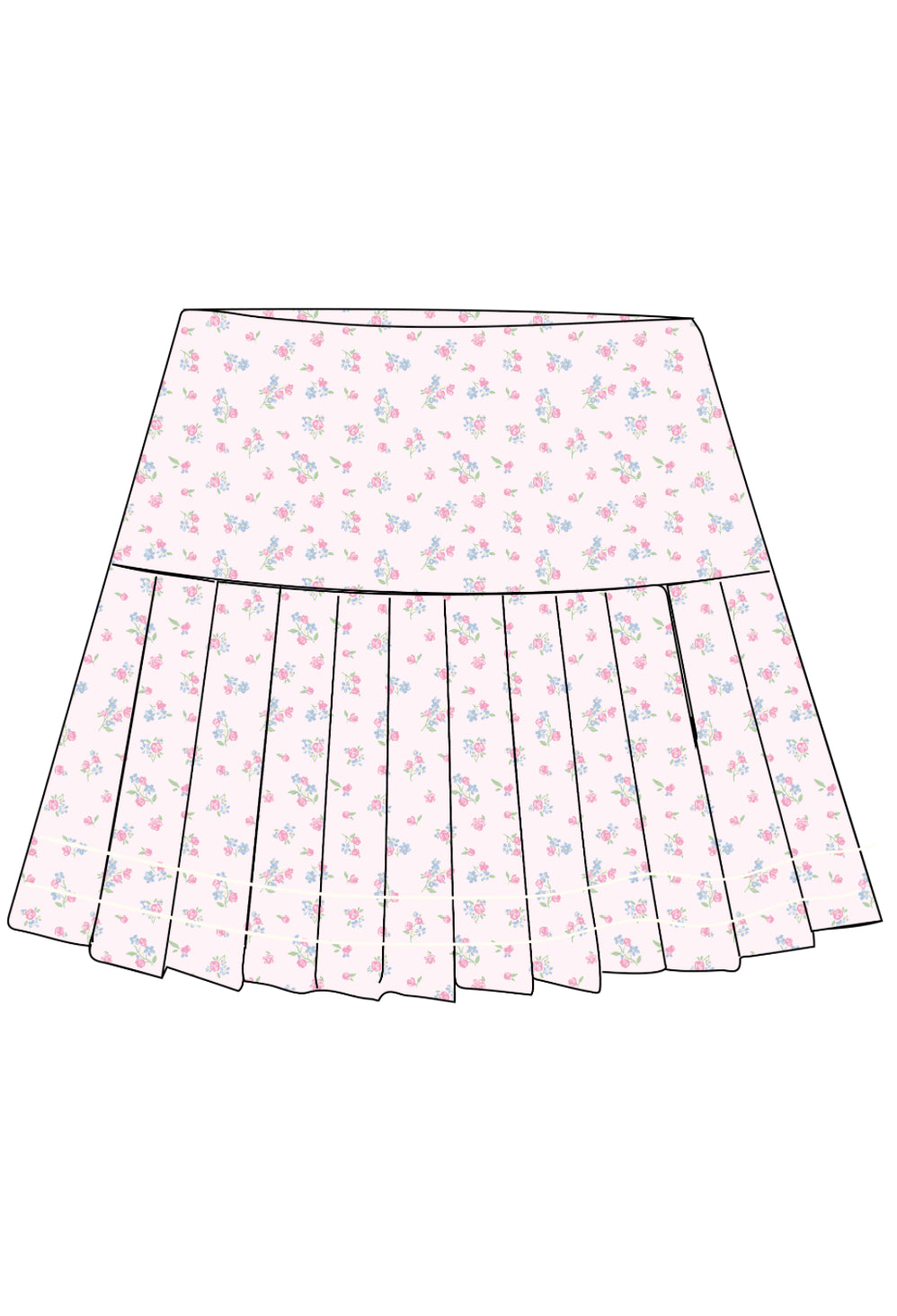 Happy Camp3r Cottage Petals Skirt February