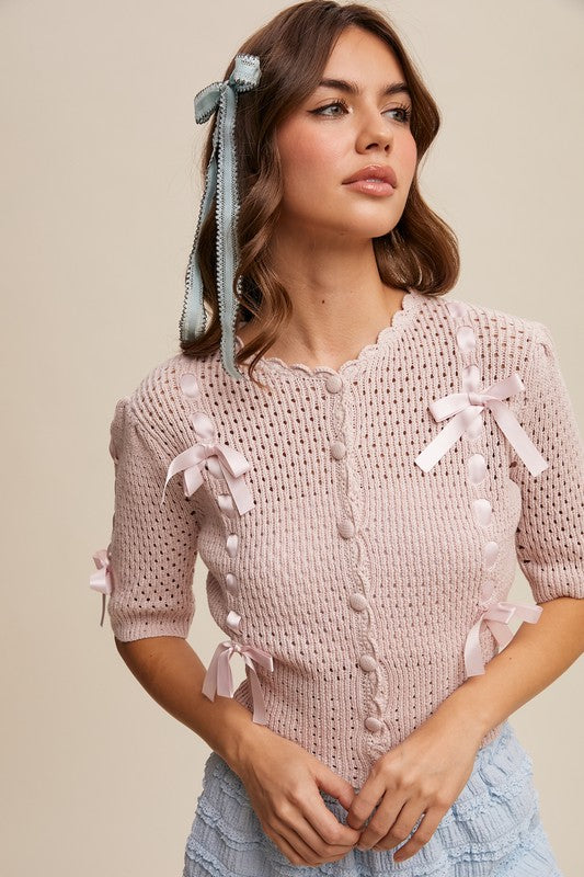 Dolette knit cotton cardigan