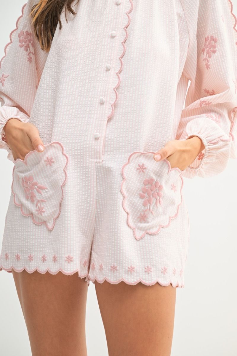 The Gregoria Embroidery Romper