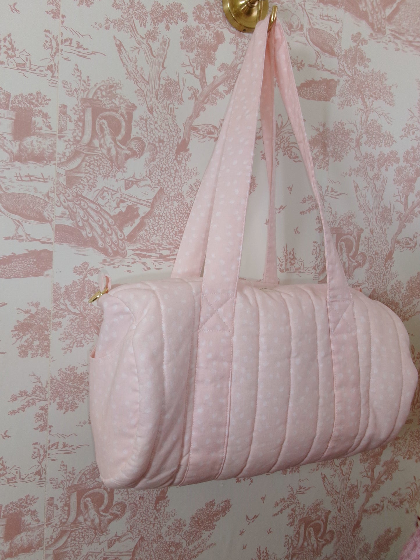 Sugar Plum Fairy Polka Dots Duffel Bag
