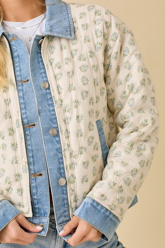 Mia Darling Quilted Denim Jacket