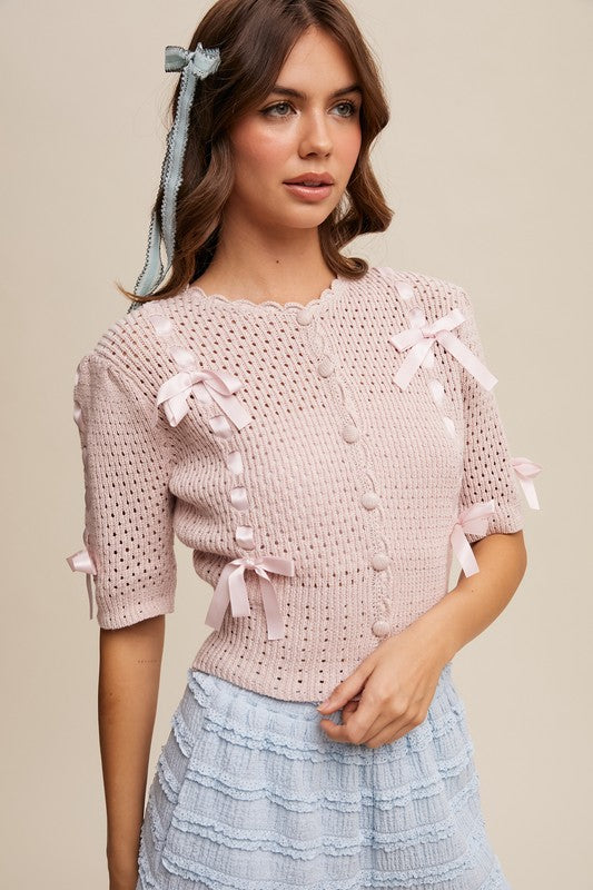 Dolette knit cotton cardigan