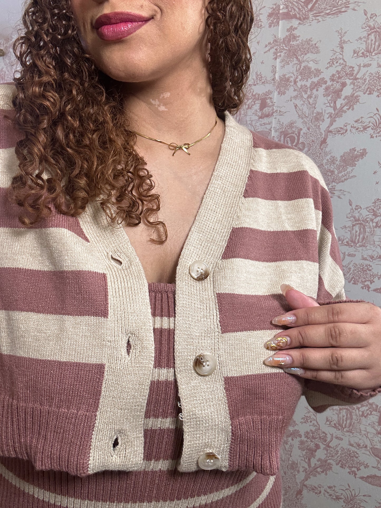 Fiona’s Diner Oversized Dress and Cardigan Set