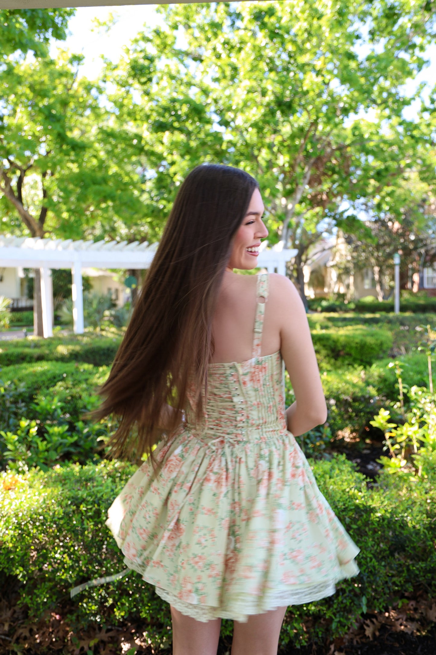 Homecoming Princess Floral Corset Dress