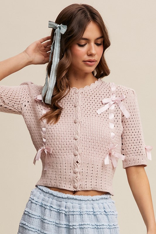Dolette knit cotton cardigan