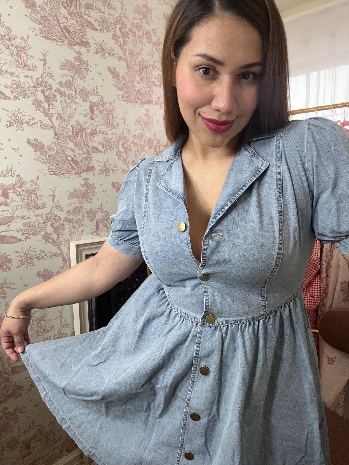 The Galapagos Denim Mini Dress