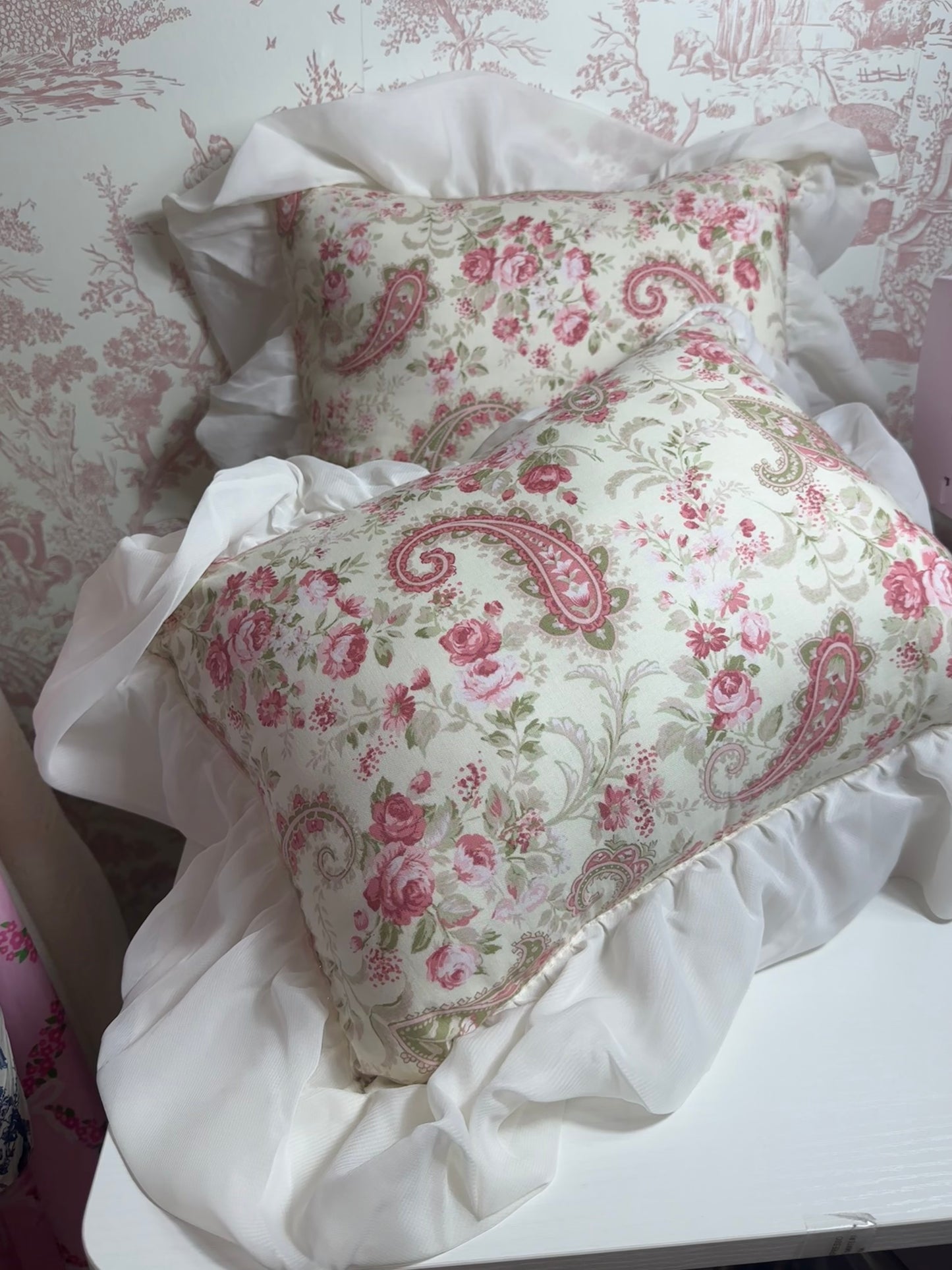 Antoniette Boudoir Handmade Pillow Shams Set Of 2
