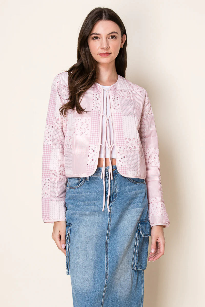 The Sugar Plum Quilted Cardigan