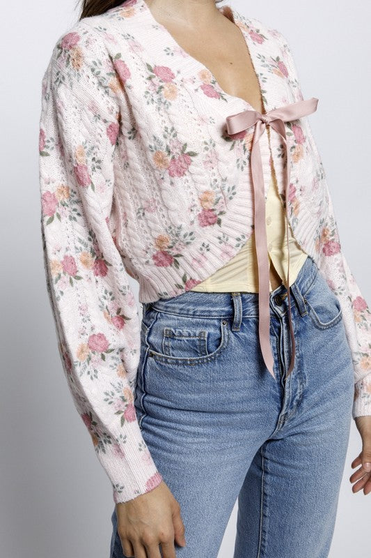 Florette Oversized Cropped Cardigan
