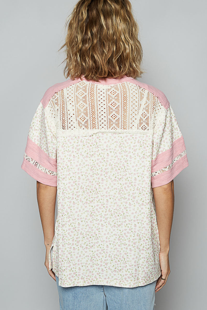 The Florette Pink Oversized Top