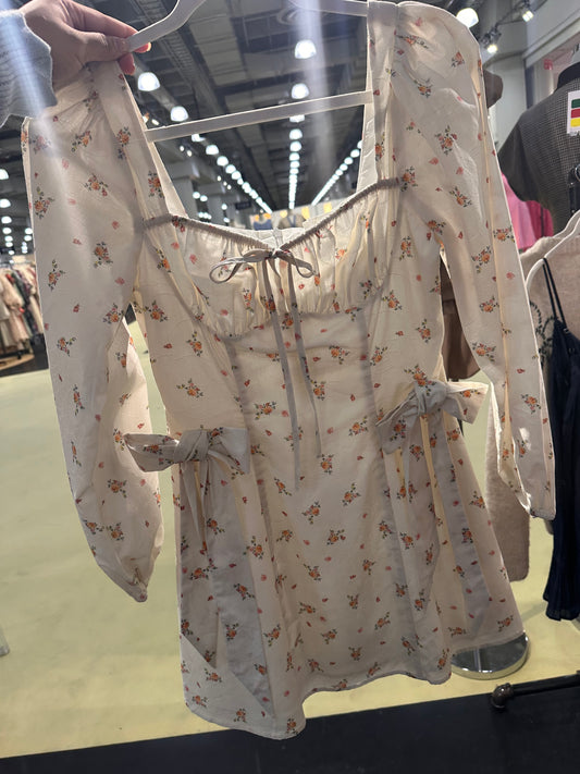 Cream Multi Floral Mini Dress December