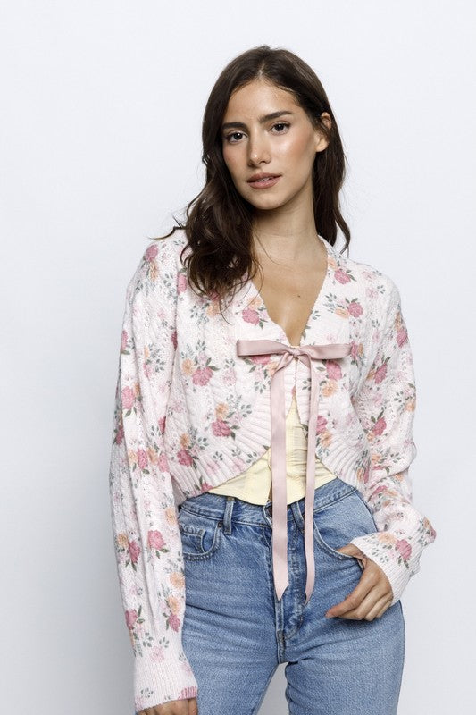 Florette Oversized Cropped Cardigan