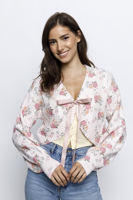 Florette Oversized Cropped Cardigan