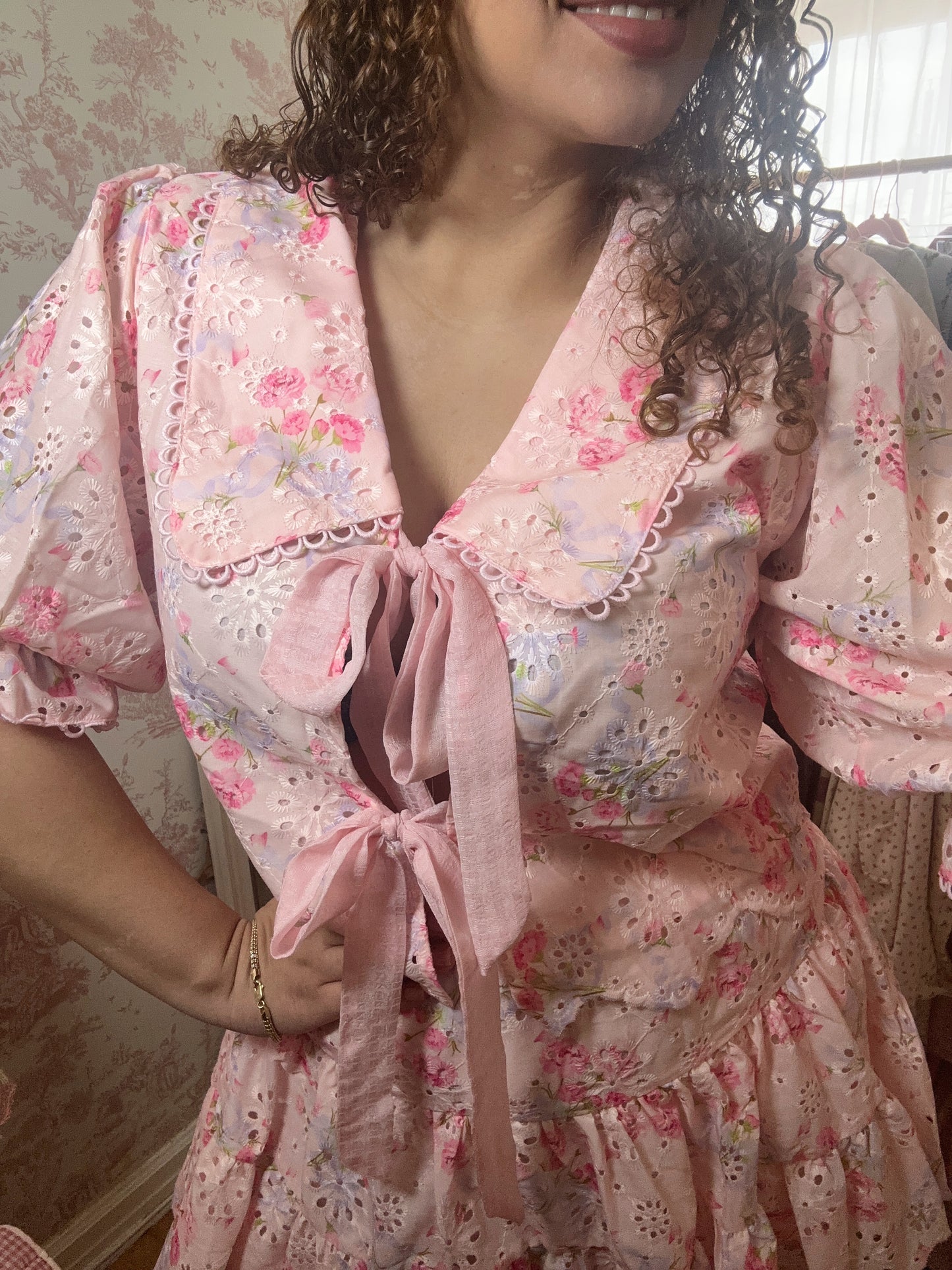 Bel Fiore Eyelet Embroidered Set
