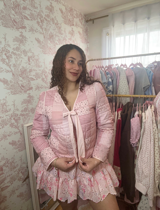 The Pink Princess Reversible Cotton Quilted Jacket