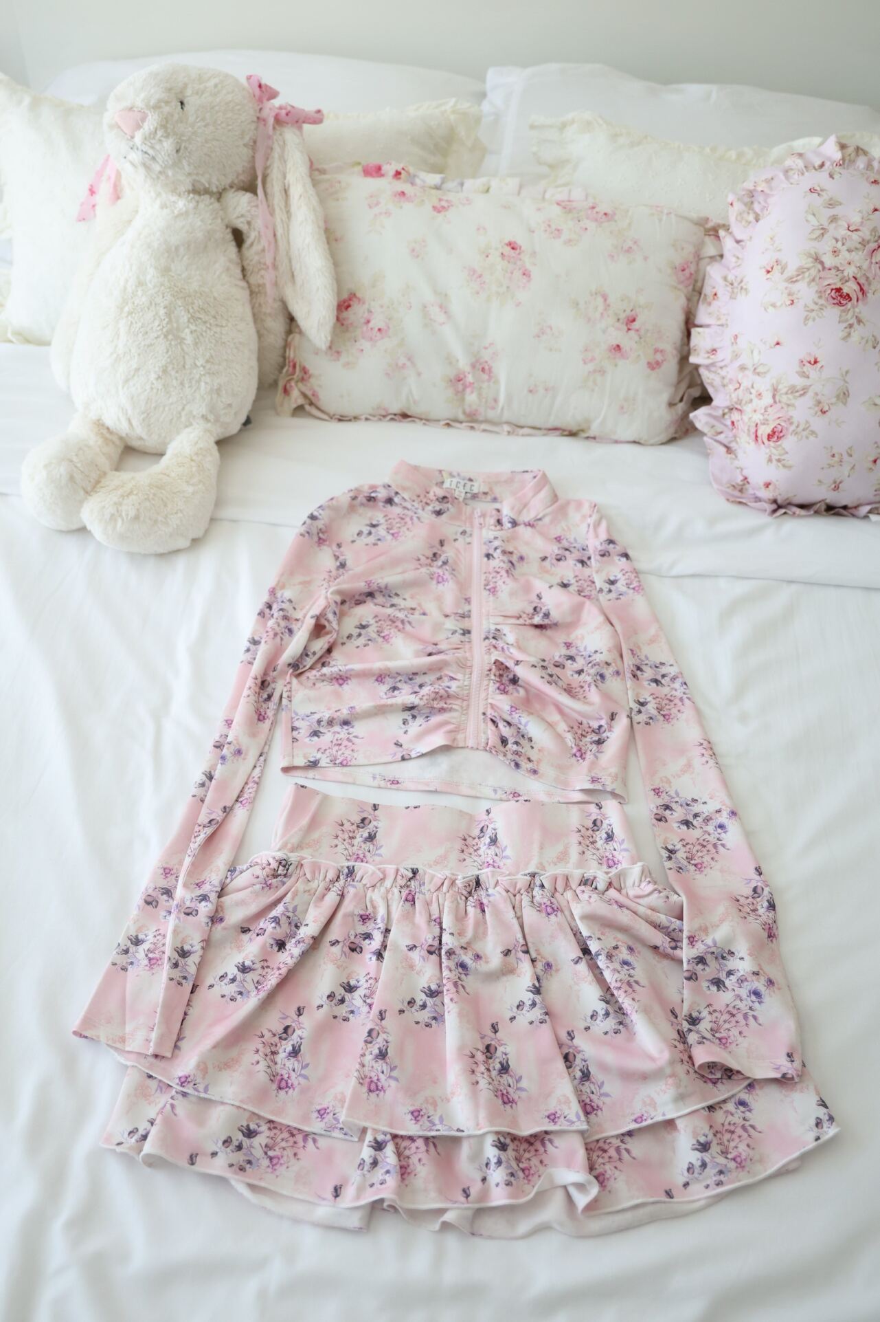 Gymnessa Pink Sportswear Set Jacket and Skort