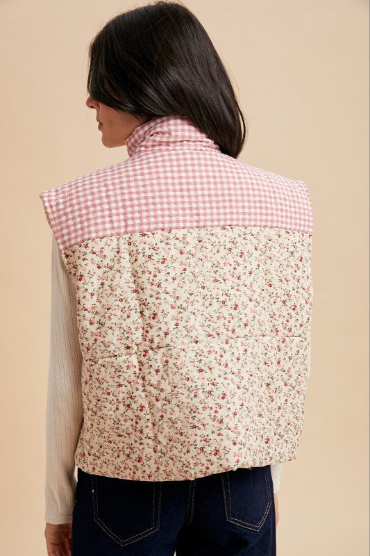Ditsy Quilted Vest