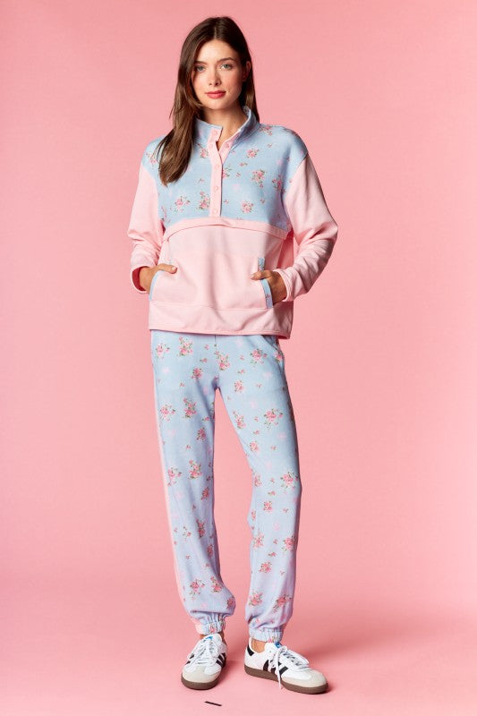 Pastel Floral Lounge Set