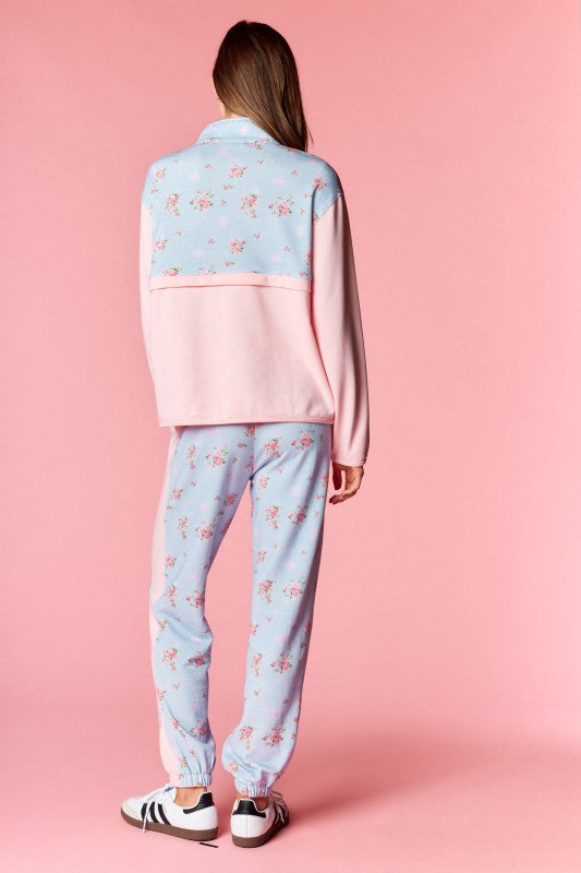 Pastel Floral Lounge Set