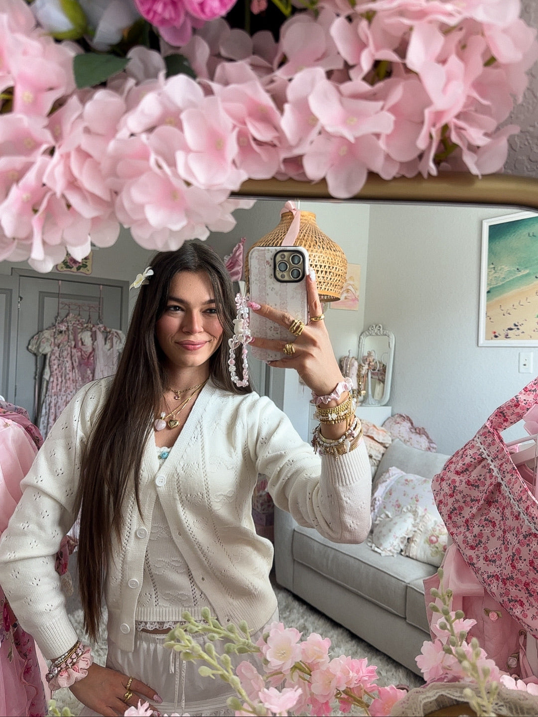 The Harvest Pointelle Cardigan