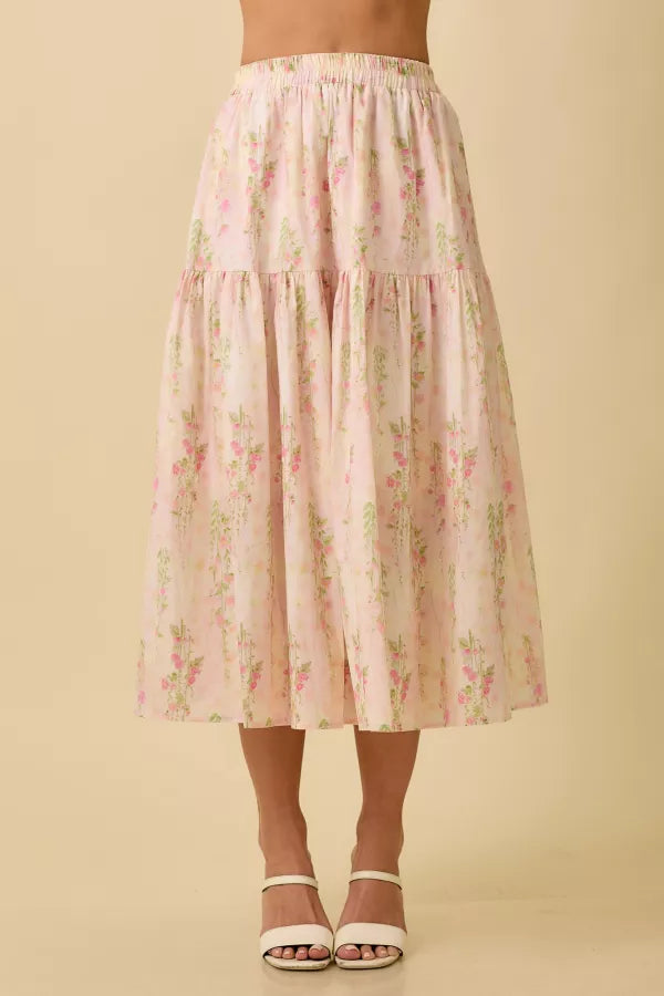 Floral Midi Skirt Pre Order